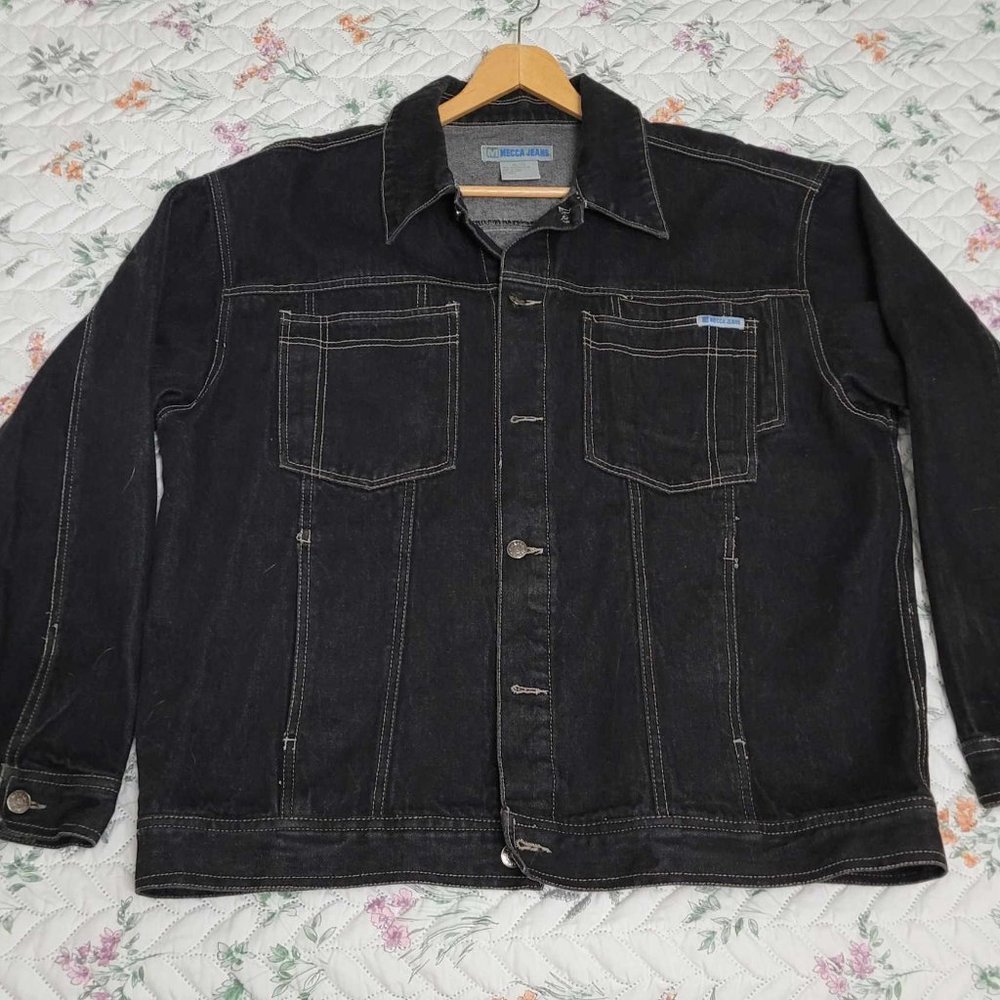 Mecca Jeans - Men's Size XL Denim Jacket - Dark Indigo Blue